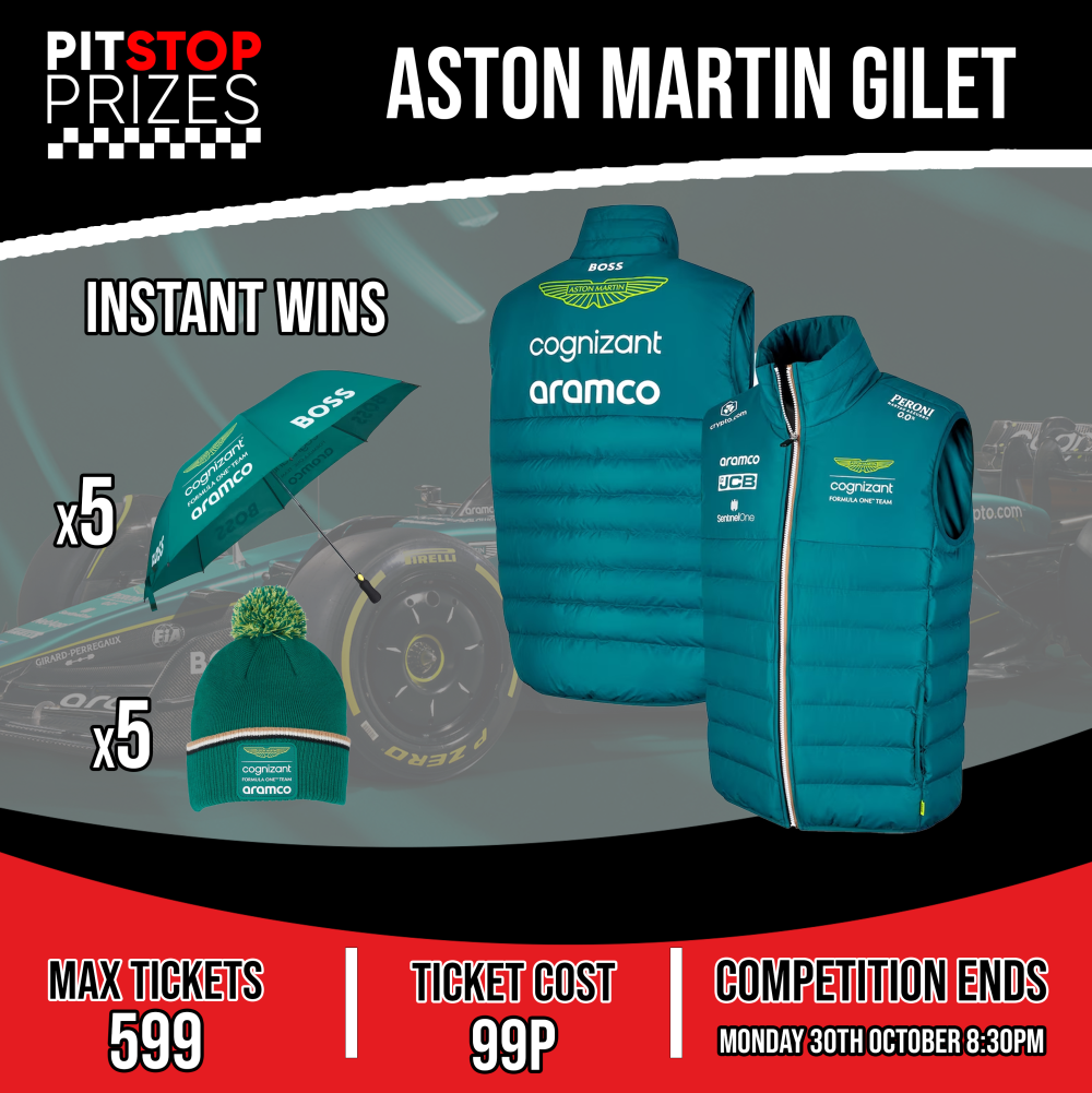 ASTON MARTIN GILET + 10 INSTANT WINS!