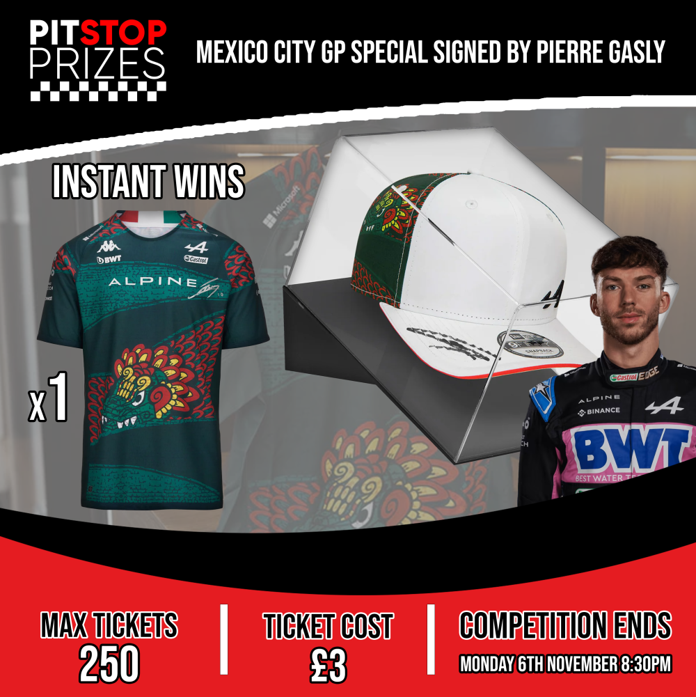 MEXICO SPECIAL: SIGNED GASLY ALPINE CAP PLUS T-SHIRT INSTANT WIN!