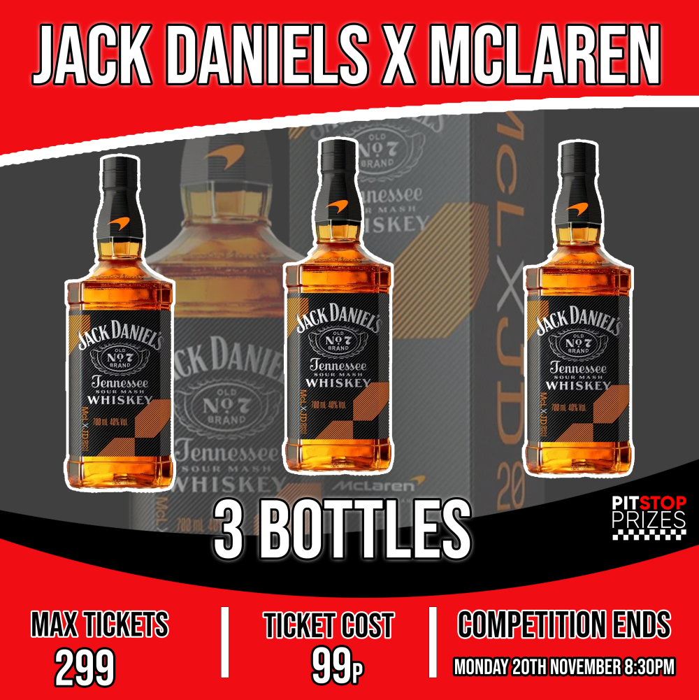 3 BOTTLES OF JACK DANIELS X MCLAREN
