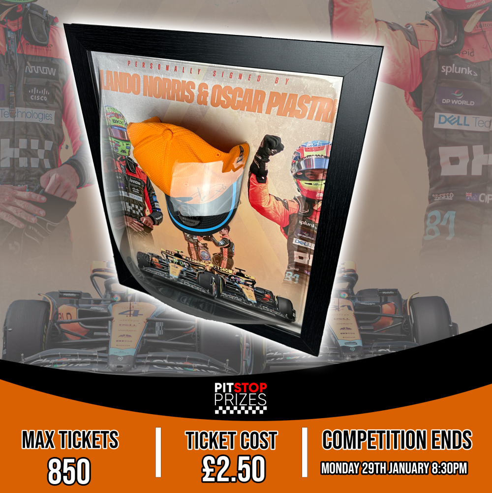 NORRIS & PIASTRI: SIGNED & FRAMED CAP + 40 INSTANT WINS! - Image 3