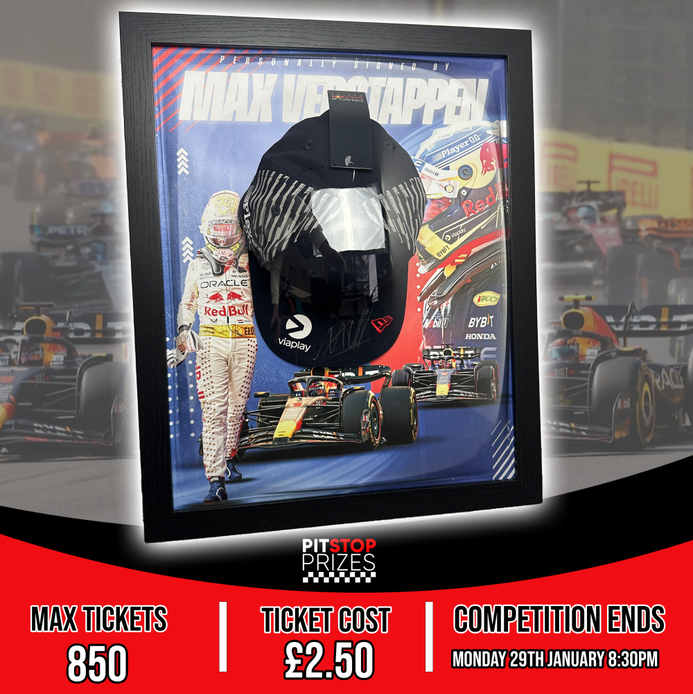 MAX VERSTAPPEN: SIGNED & FRAMED VEGAS CAP + 37 INSTANT WINS! - Image 2
