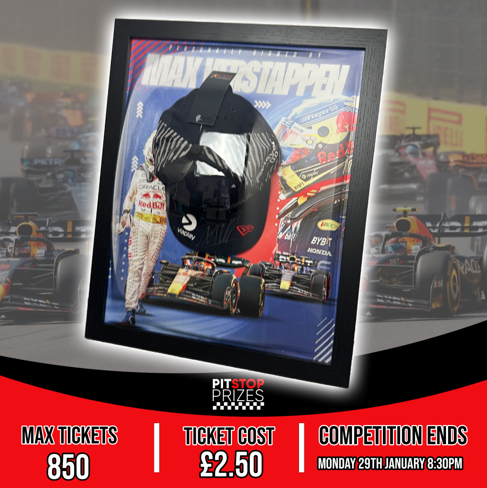 MAX VERSTAPPEN: SIGNED & FRAMED VEGAS CAP + 37 INSTANT WINS! - Image 4