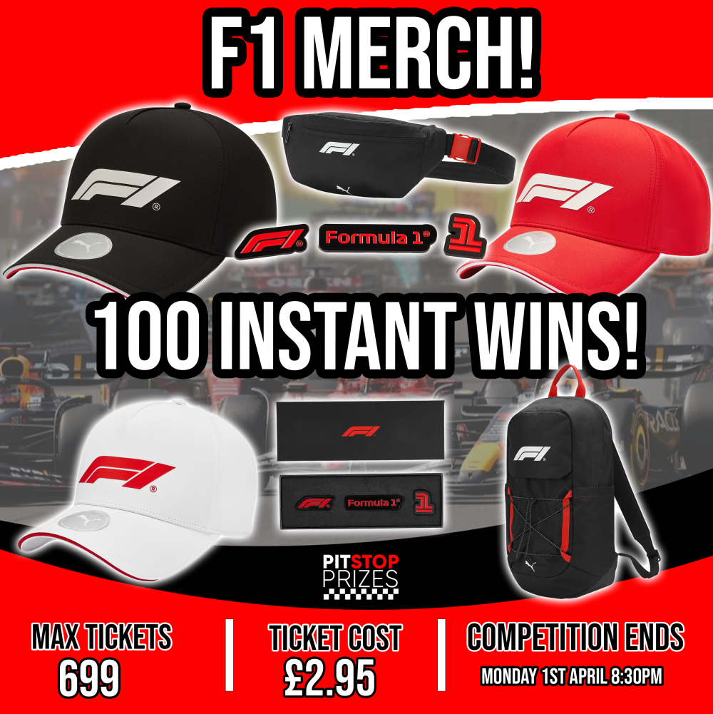 F1 MERCH: 100 INSTANT WINS!