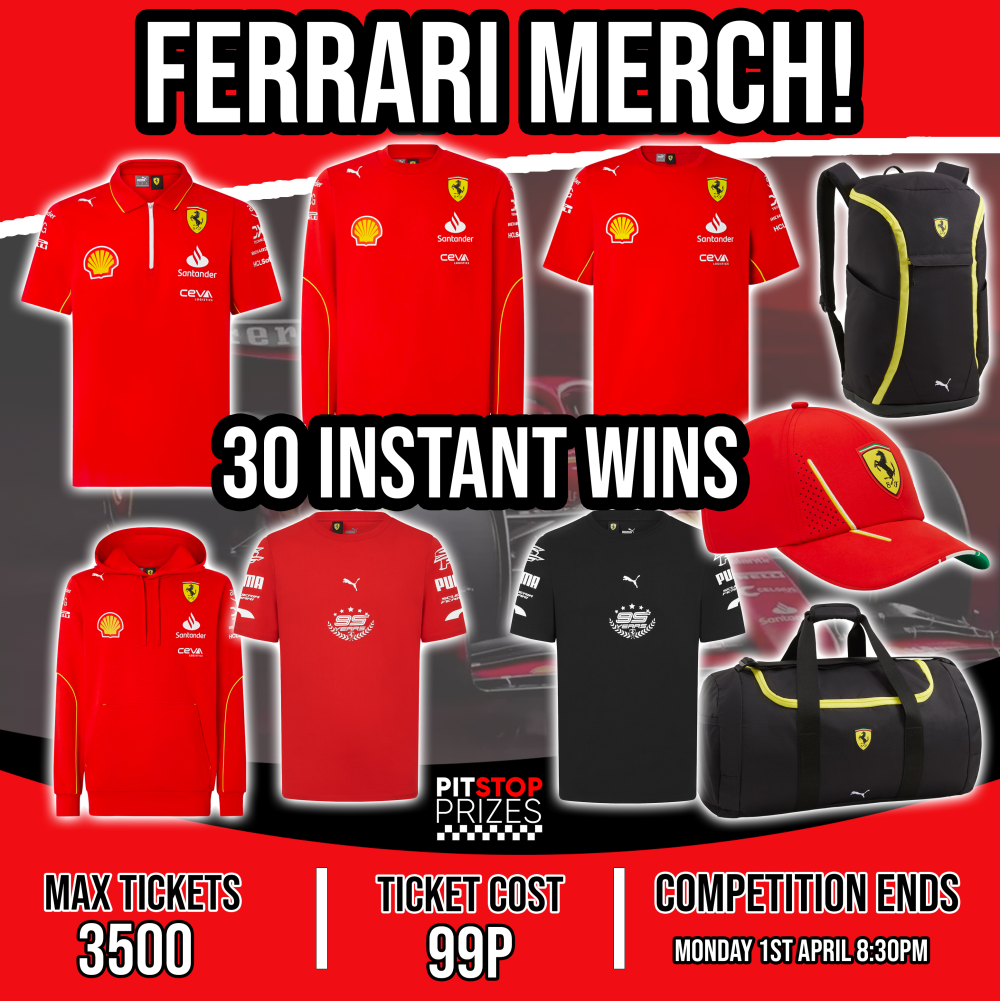 FERRARI MERCH! 30 INSTANT WINS!