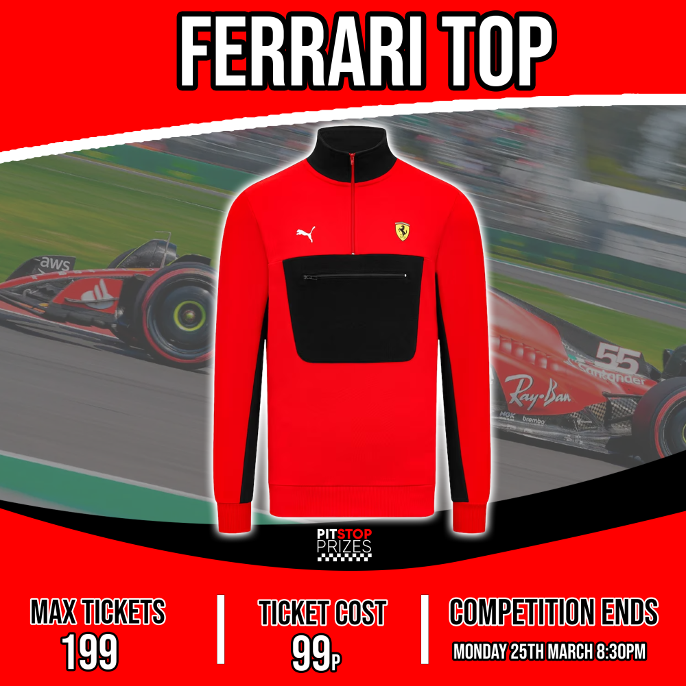 SCUDERIA FERRARI QUARTER ZIP TOP