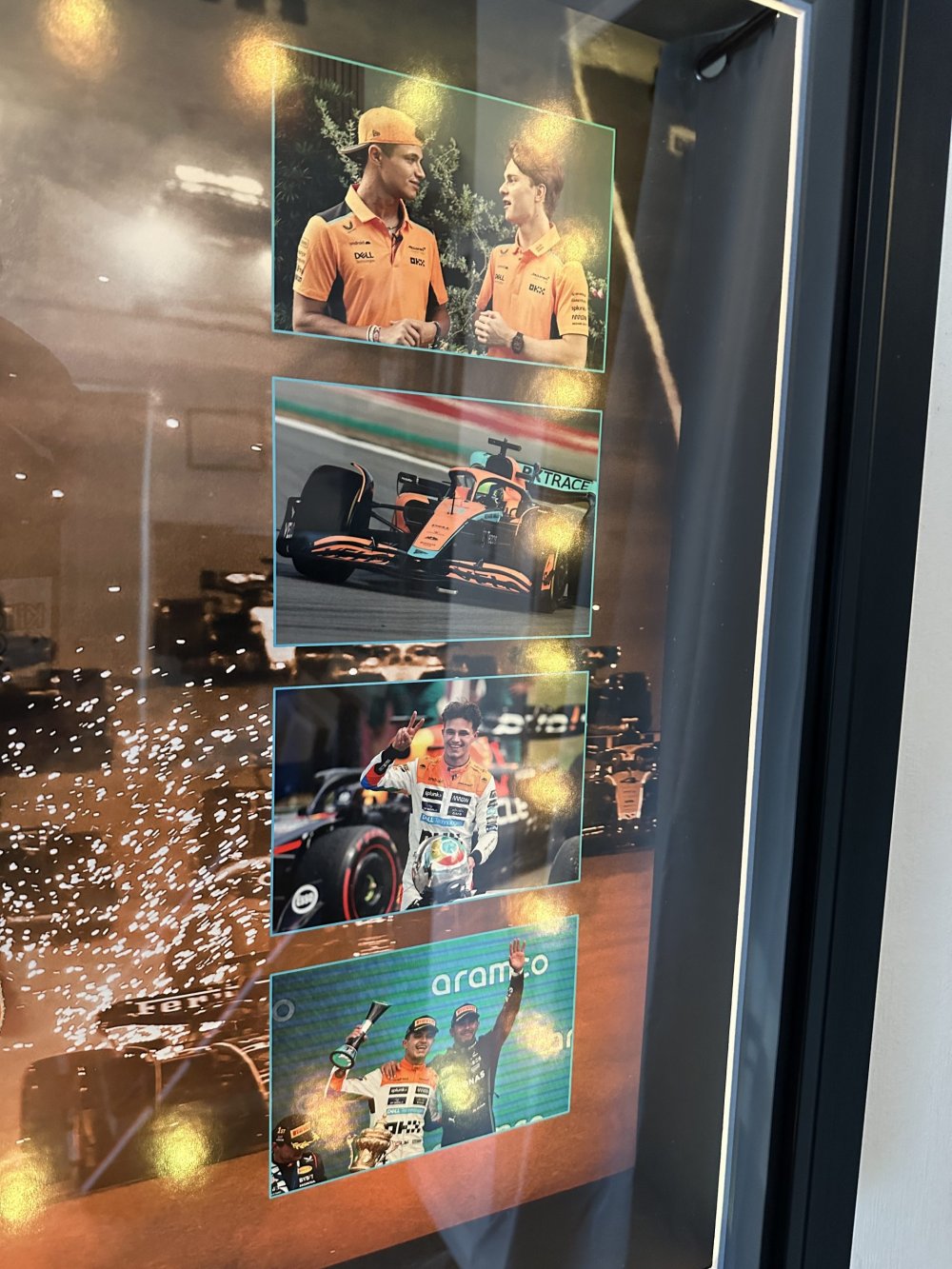 SIGNED BY LANDO NORRIS! FRAMED & LED LIT! - Image 3