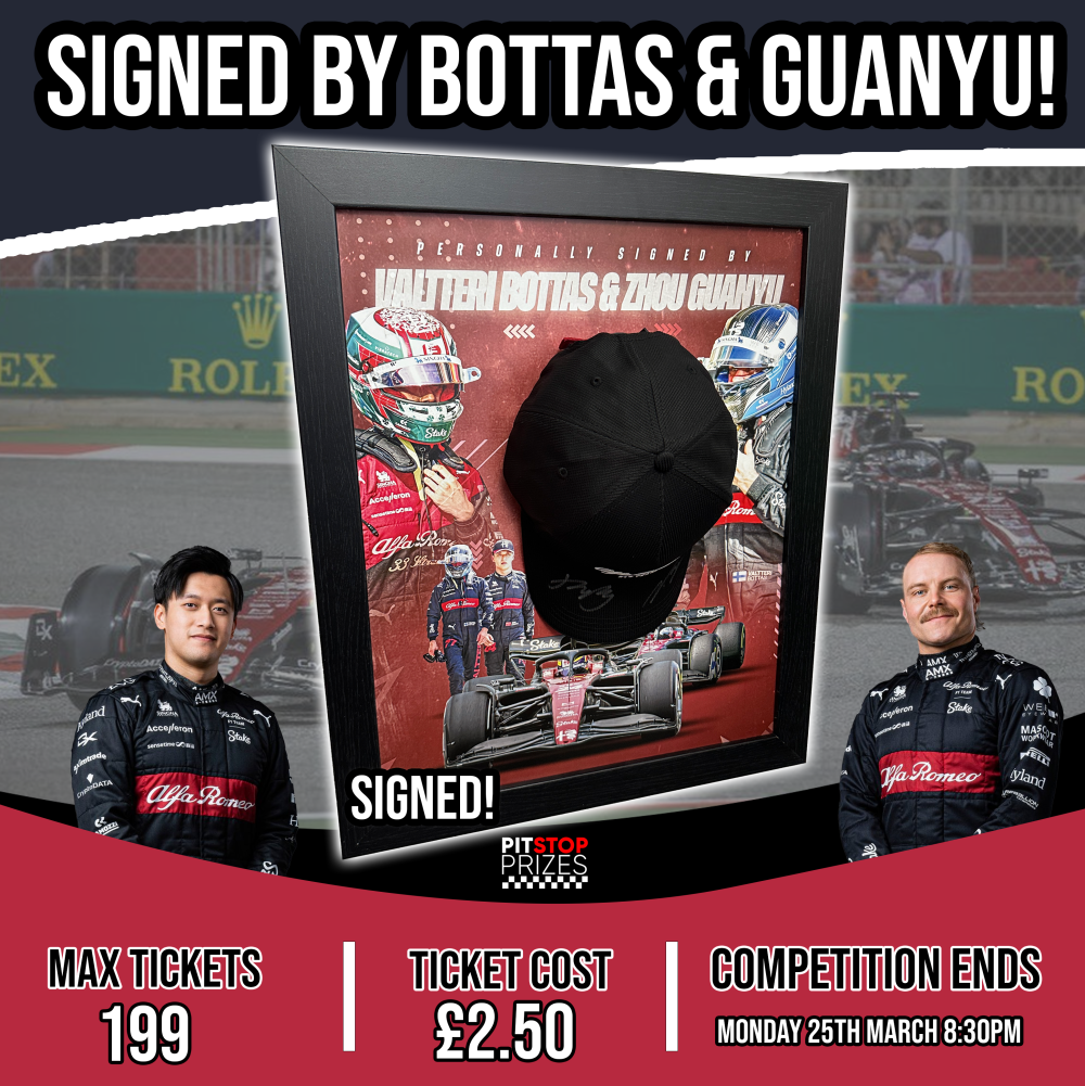 SIGNED BY: BOTTAS & GUANYU!