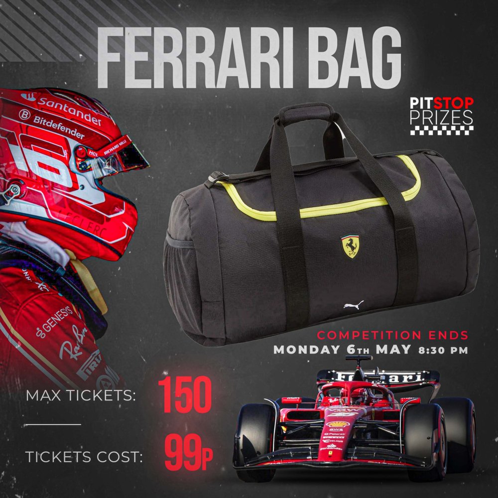 FERRARI DUFFLE BAG!