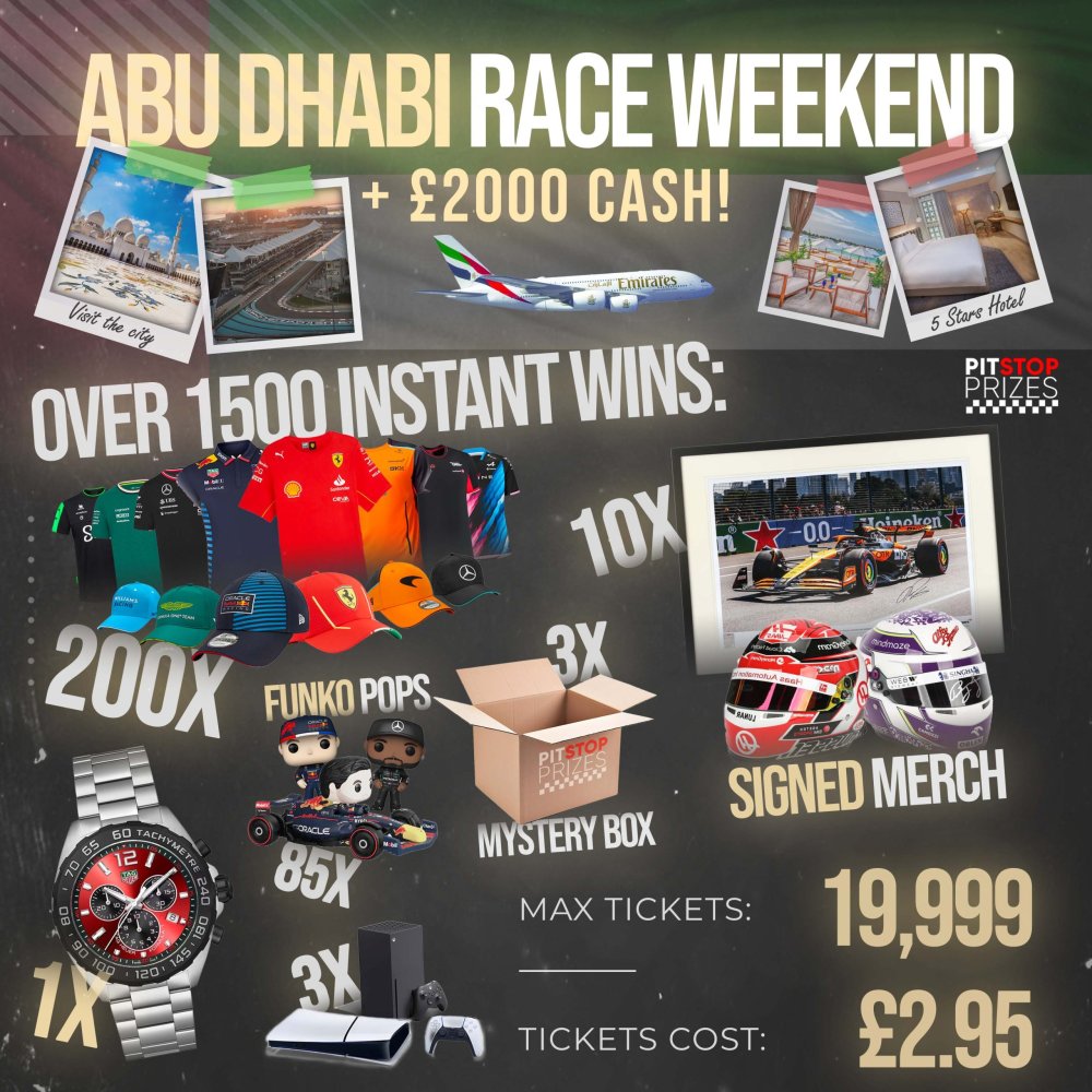 ABU DHABI RACE WEEKEND! OVER 1500 INSTANT WINS!!