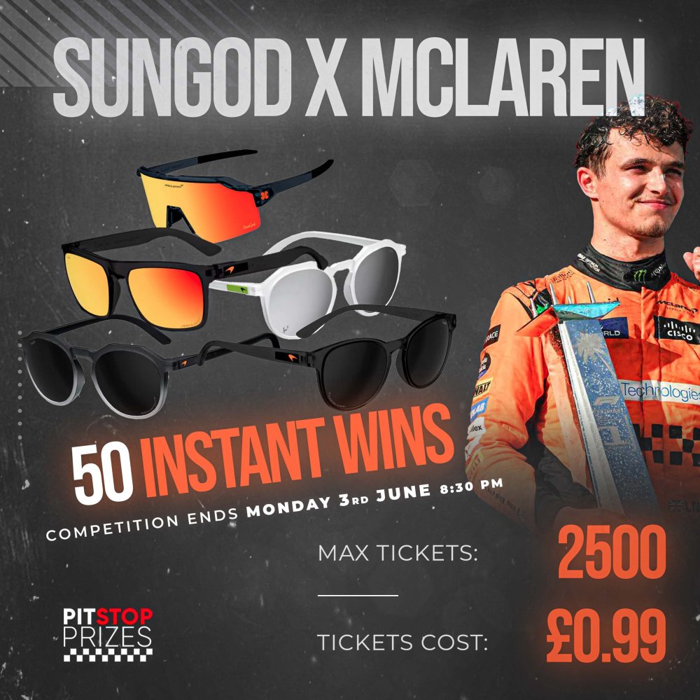 MCLAREN x SUNGOD SUNGLASSES!