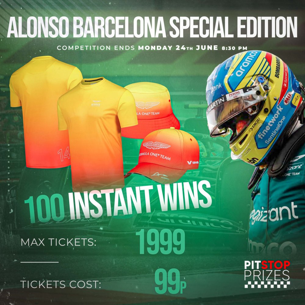 SPECIAL EDITION: ALONSO SPAIN MERCH! OVER 100 INSTANT WINS!