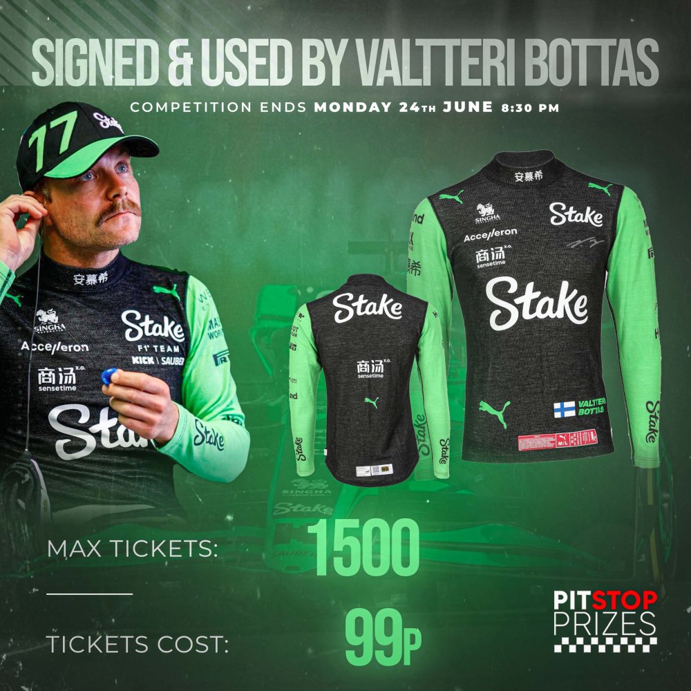 BOTTAS: SIGNED & USED NOMEX TOP!