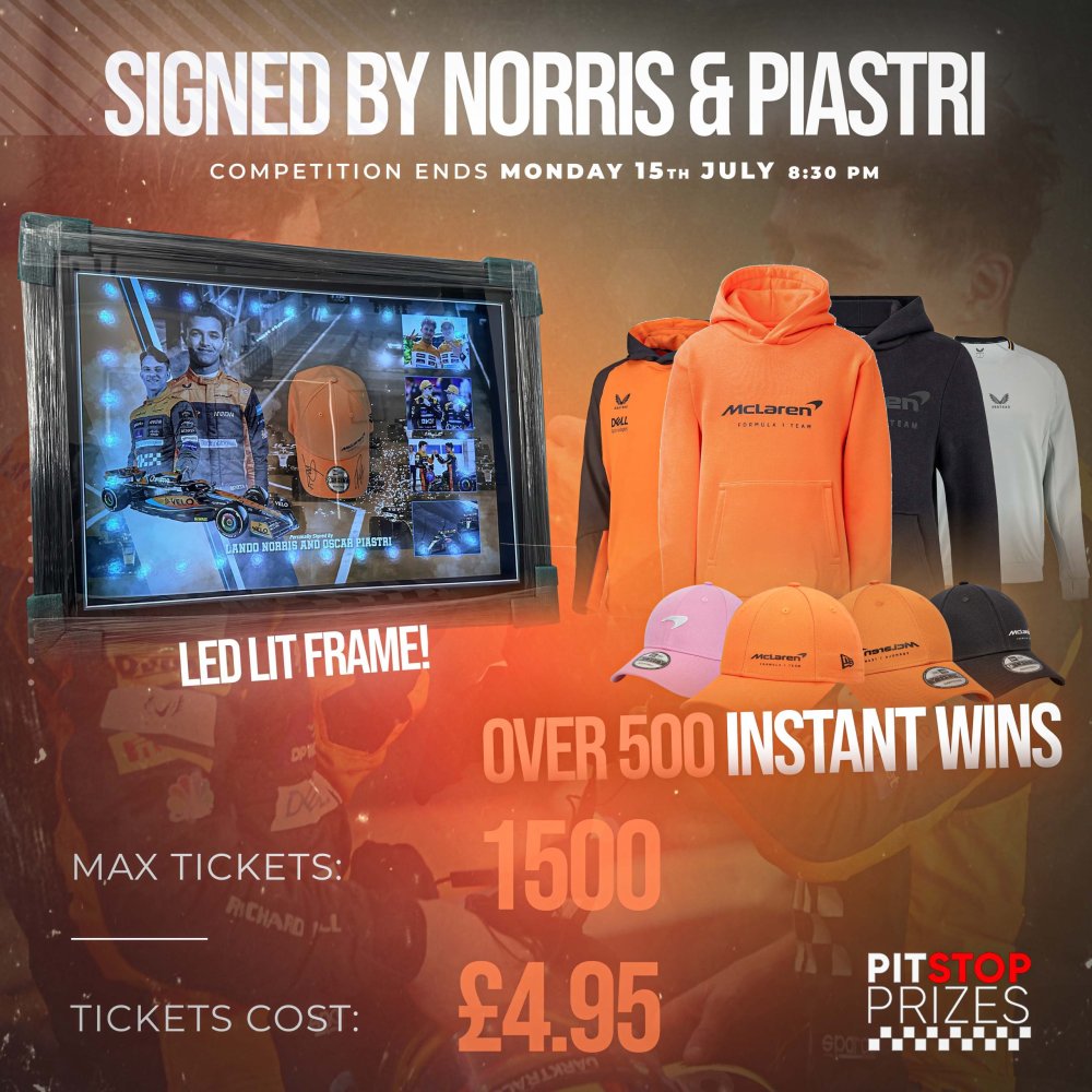 SIGNED BY NORRIS & PIASTRI! OVER 500 INSTANT WINS!