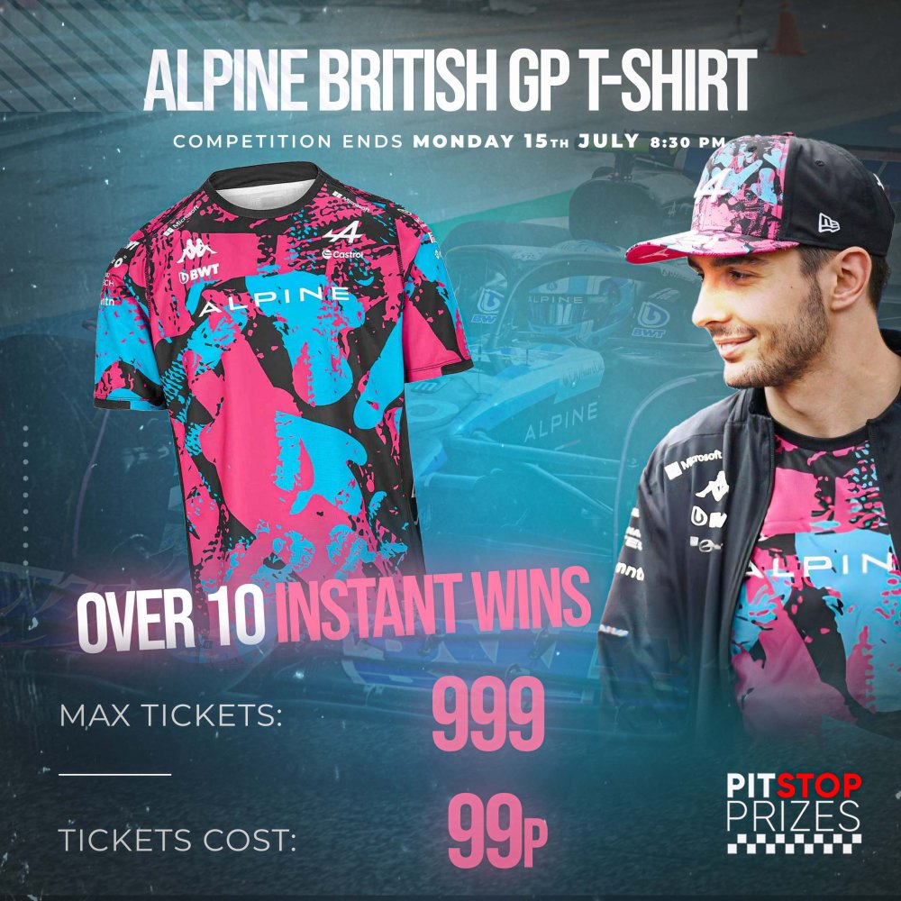 ALPINE BRITISH GP T-SHIRTS!