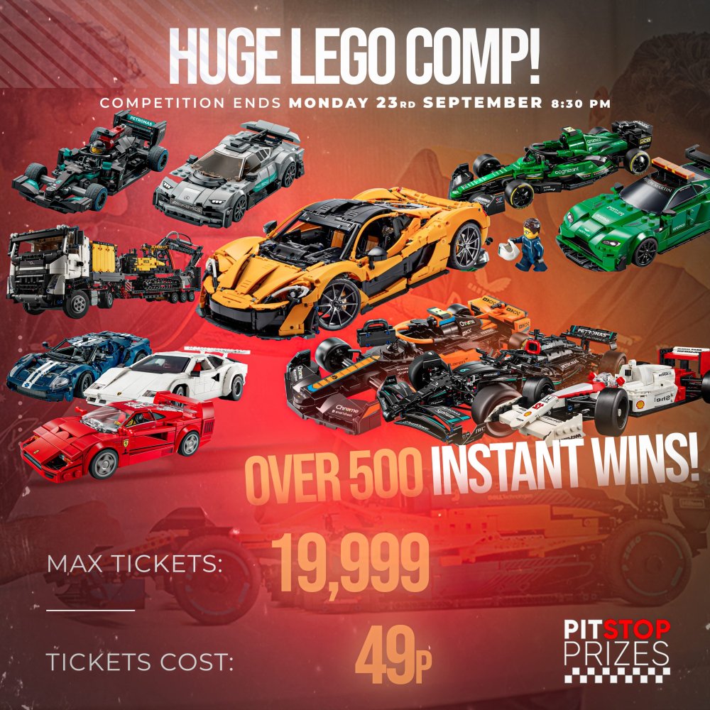 HUGE LEGO COMP! OVER 500 INSTANT WINS! 49p A TICKET!