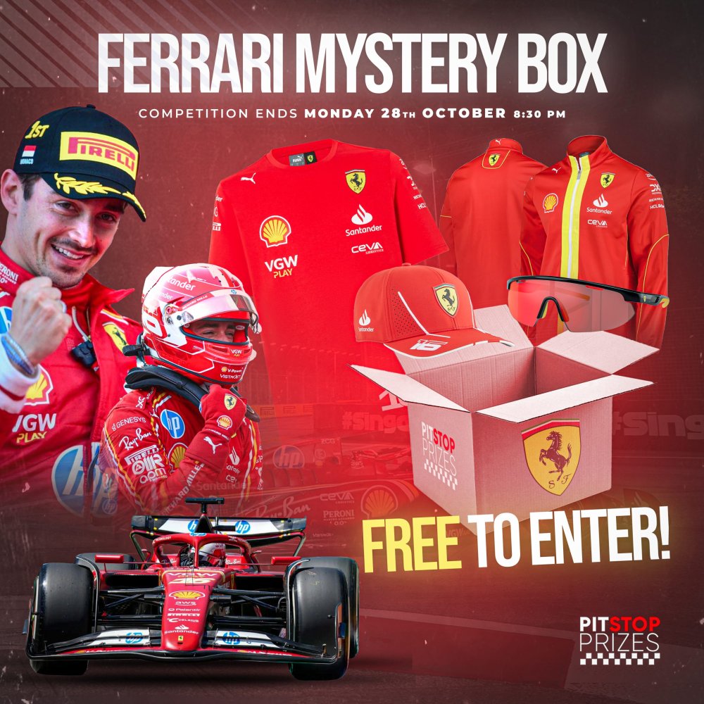 FREE TO ENTER! FERRARI MYSTERY BOX!