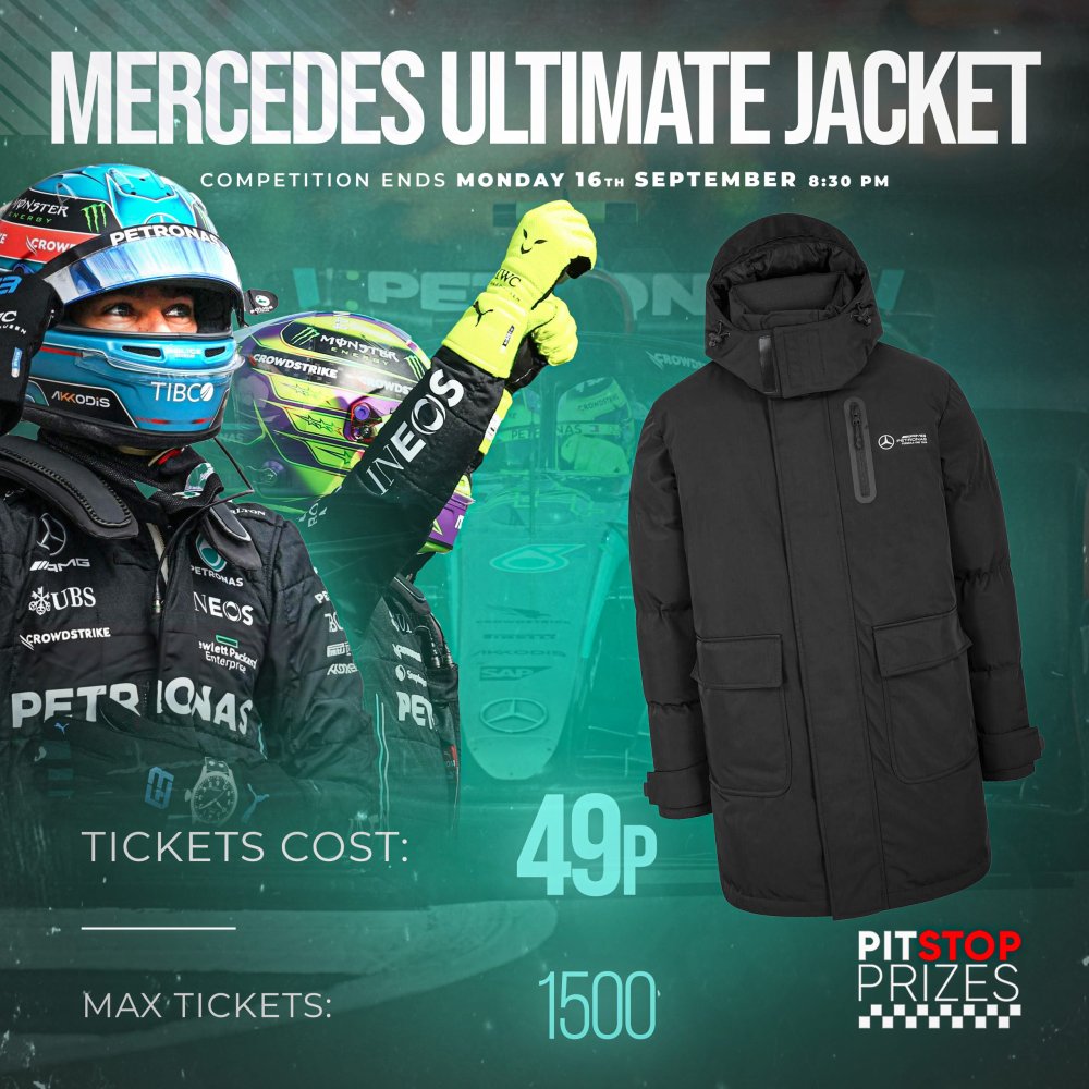 49p A TICKET! MERCEDES ULTIMATE JACKET!