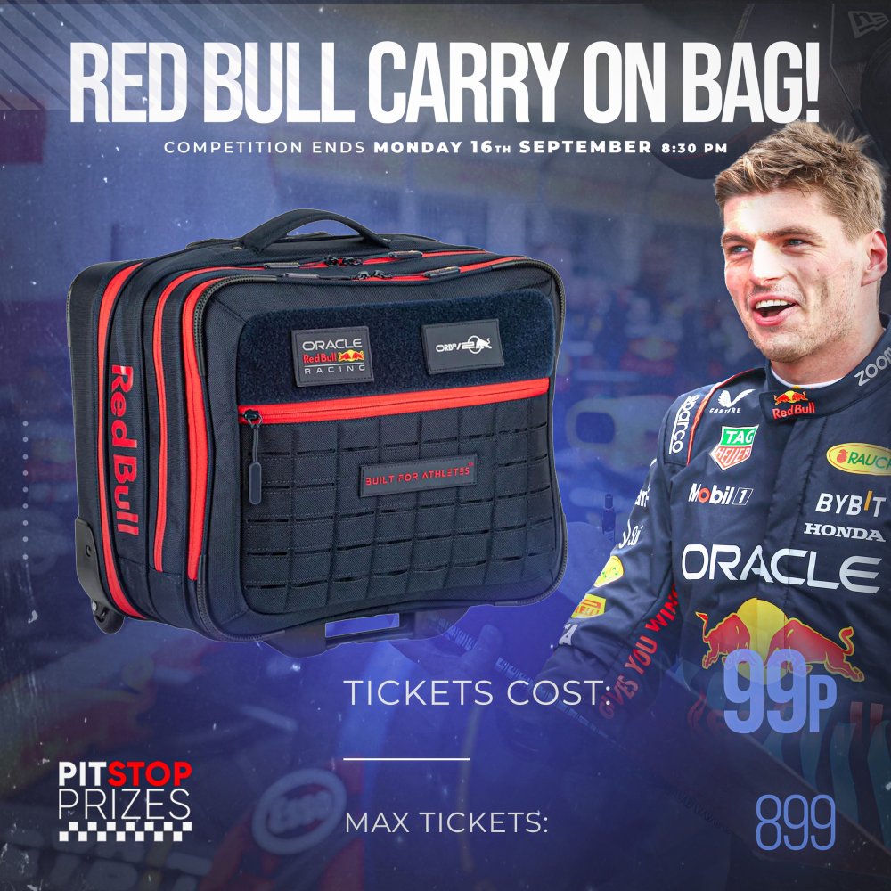 RED BULL CARRY ON BAG! 99p A TICKET!