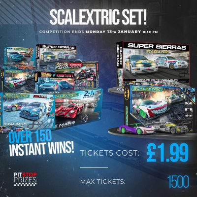 SCALEXTRIC SETS! OVER 150 INSTANT WINS!