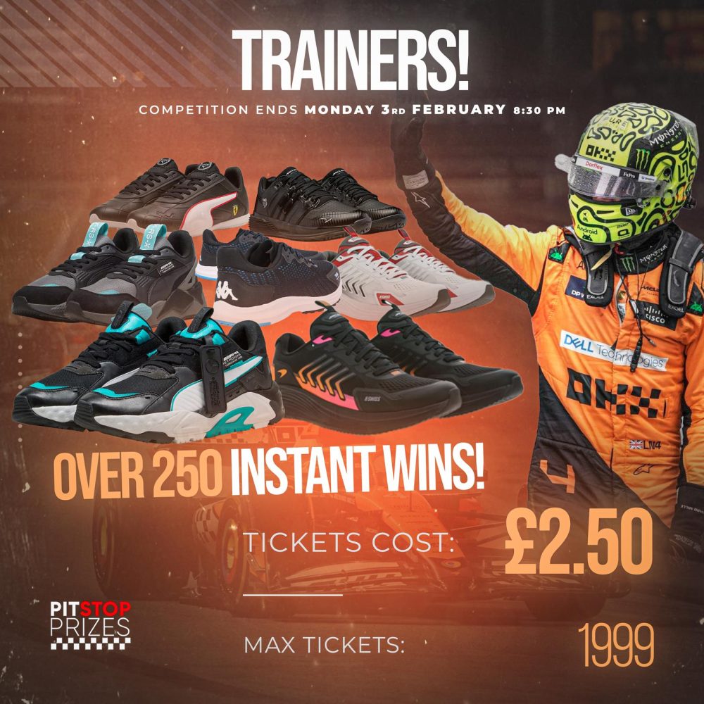 TRAINERS COMP! OVER 250 INSTANT WINS!