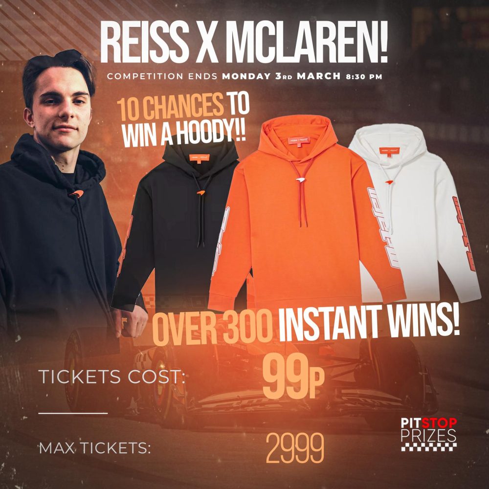 ALL NEW: REISS x MCLAREN! OVER 300 INSTANT WINS!