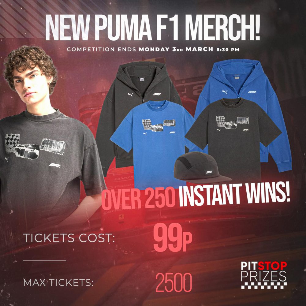 ALL NEW PUMA RACING MERCH! OVER 250 INSTANT WINS!!