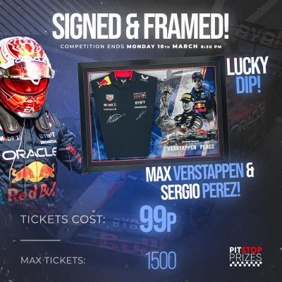 SIGNED & FRAMED: MAX VERSTAPPEN & SERGIO PEREZ!