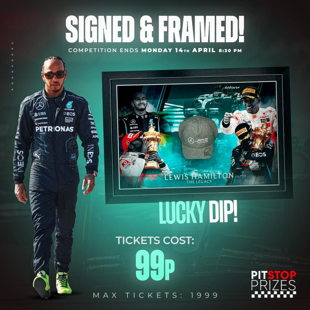LEWIS HAMILTON 'THE LEGACY' FRAMED/SIGNED CAP!