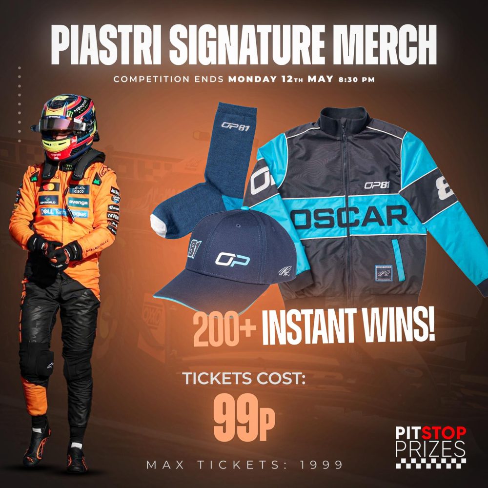 PIASTRI SIGNATURE MERCH! 200+ INSTANT WINS!