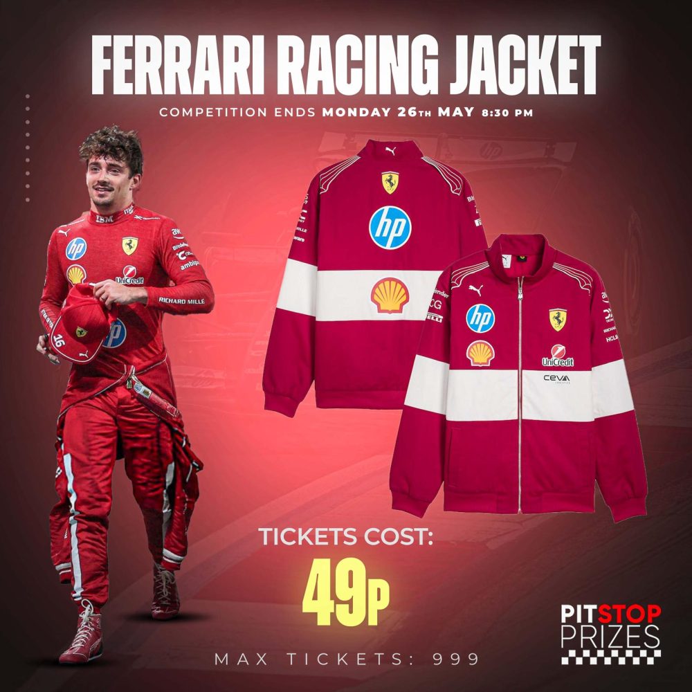 49p COMP: FERRARI RACING JACKET!