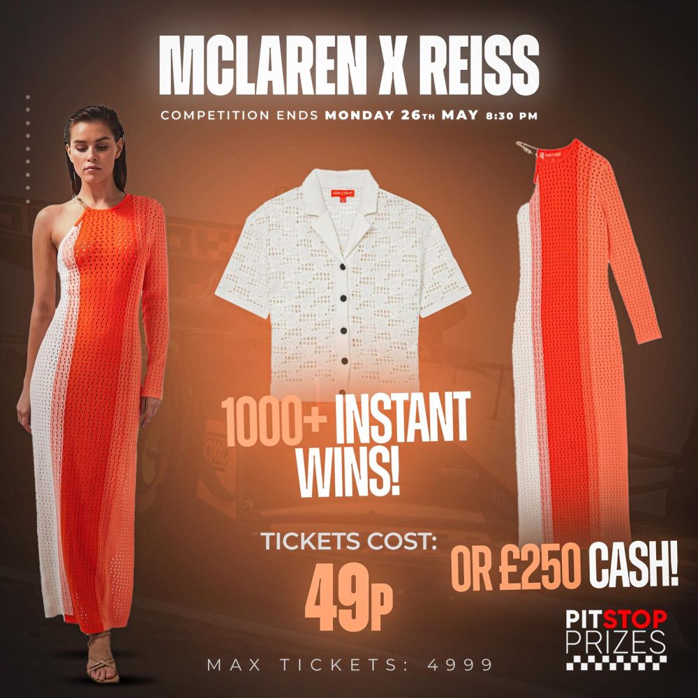 49P COMP: REISS X MCLAREN! 1000+ INSTANT WINS!