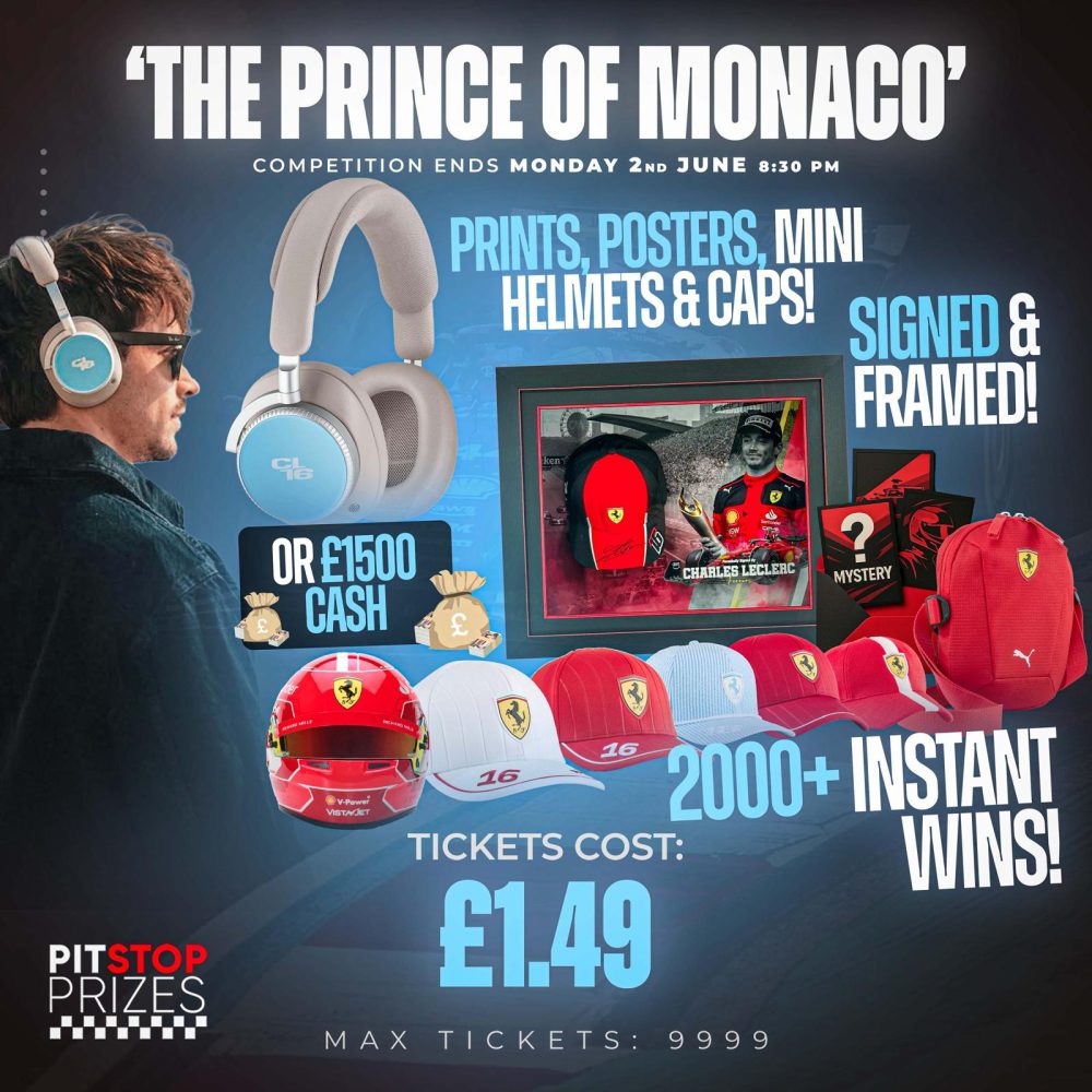'PRINCE OF MONACO' LECLERC x BANG & OLUFSEN HEADPHONES OR £1500! 2000+ INSTANT WINS!