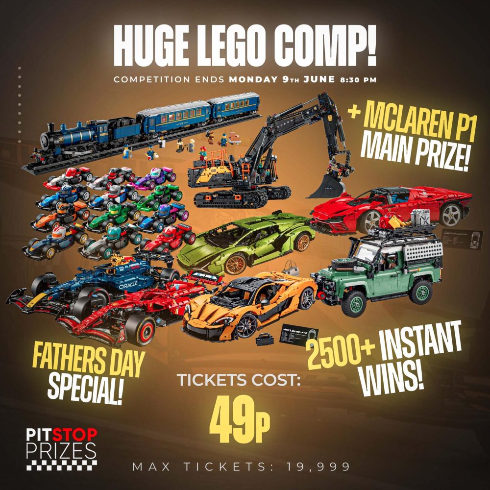 FATHERS DAY SPECIAL: HUGE 49p LEGO COMP! 2500+ INSTANT WINS!
