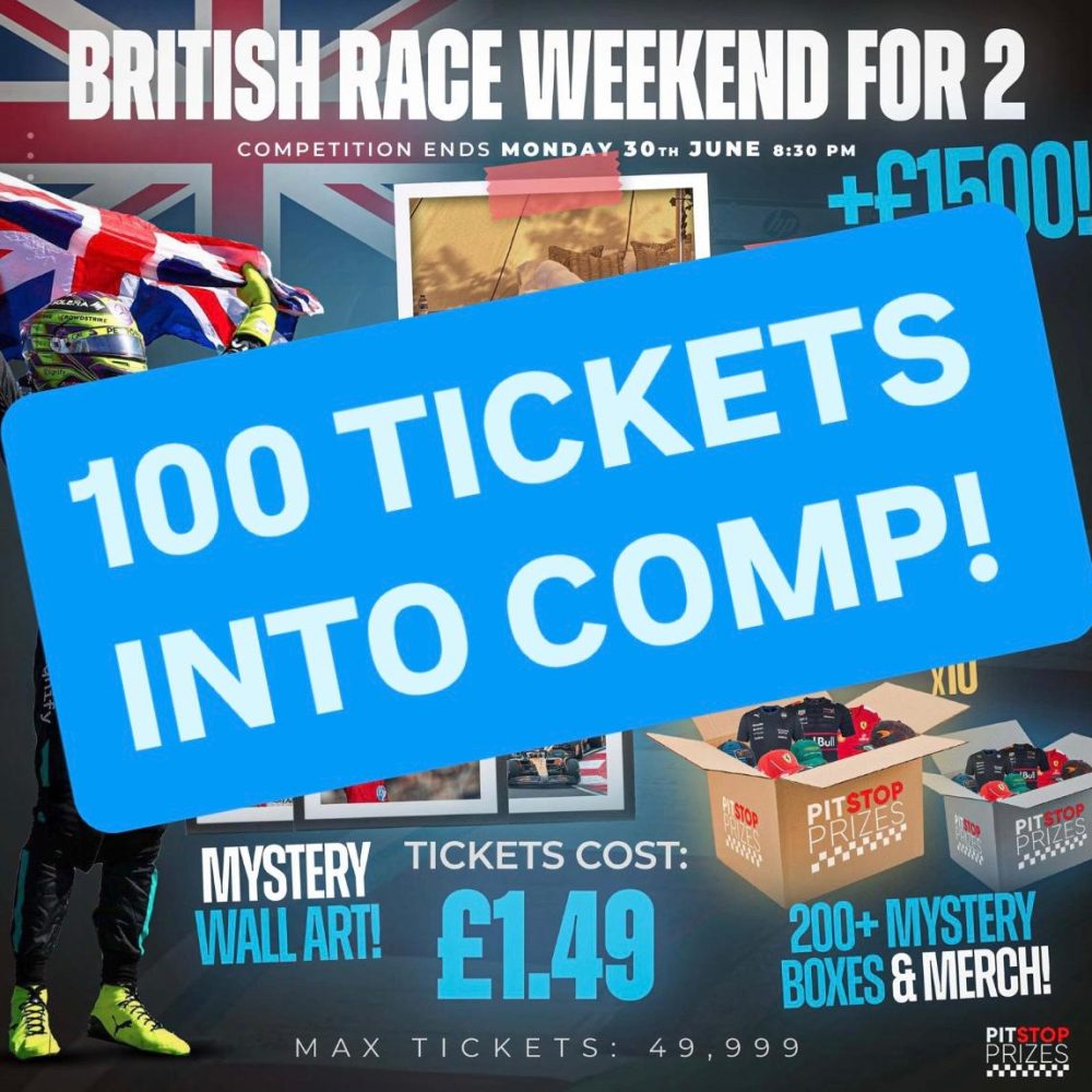 49p COMP: 100 TIX INTO BRITISH RACE COMP!