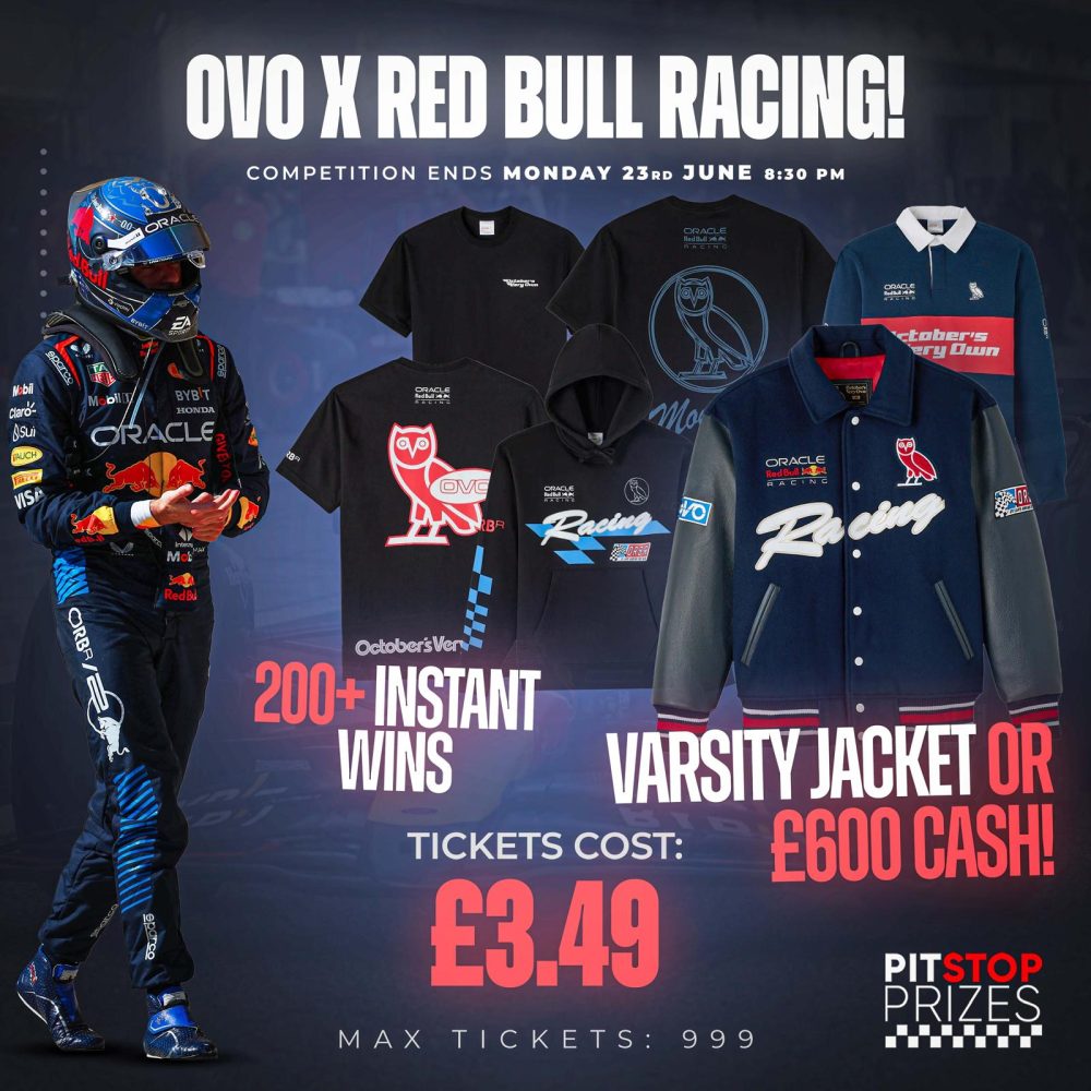 OVO x RED BULL RACING! 200+ INSTANT WINS!