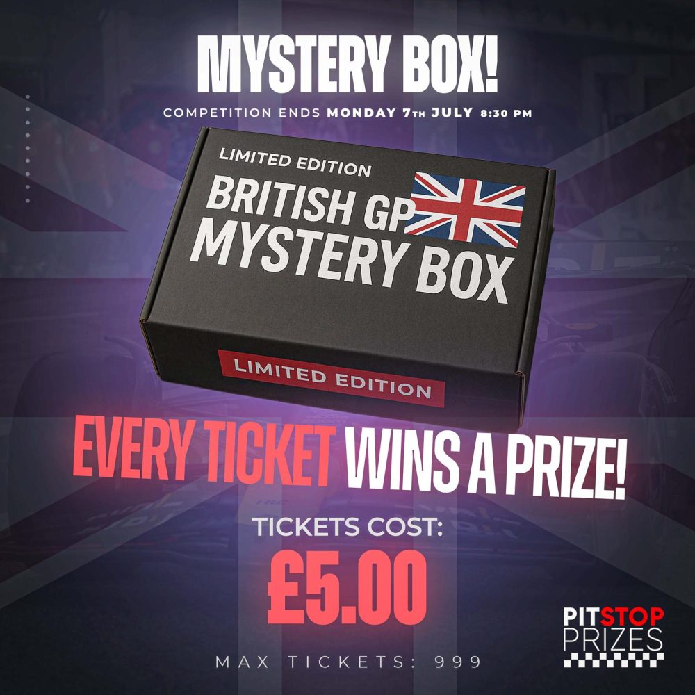 EVERY TICKET WINS A PRIZE: BRITISH RACING MYSTERY BOXES!
