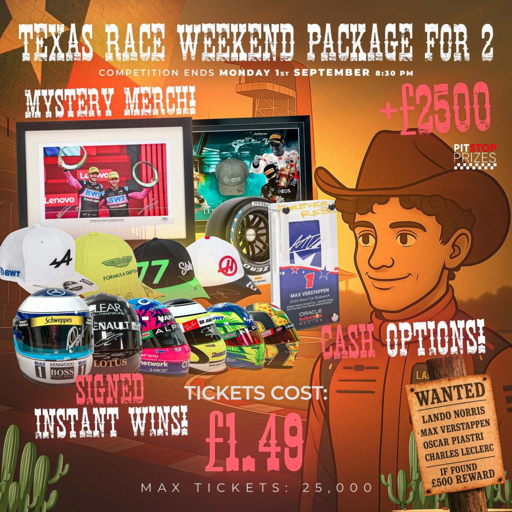 TEXAS RACE WEEKEND FOR 2 + £2500!! 2500+ INSTANT WINS!