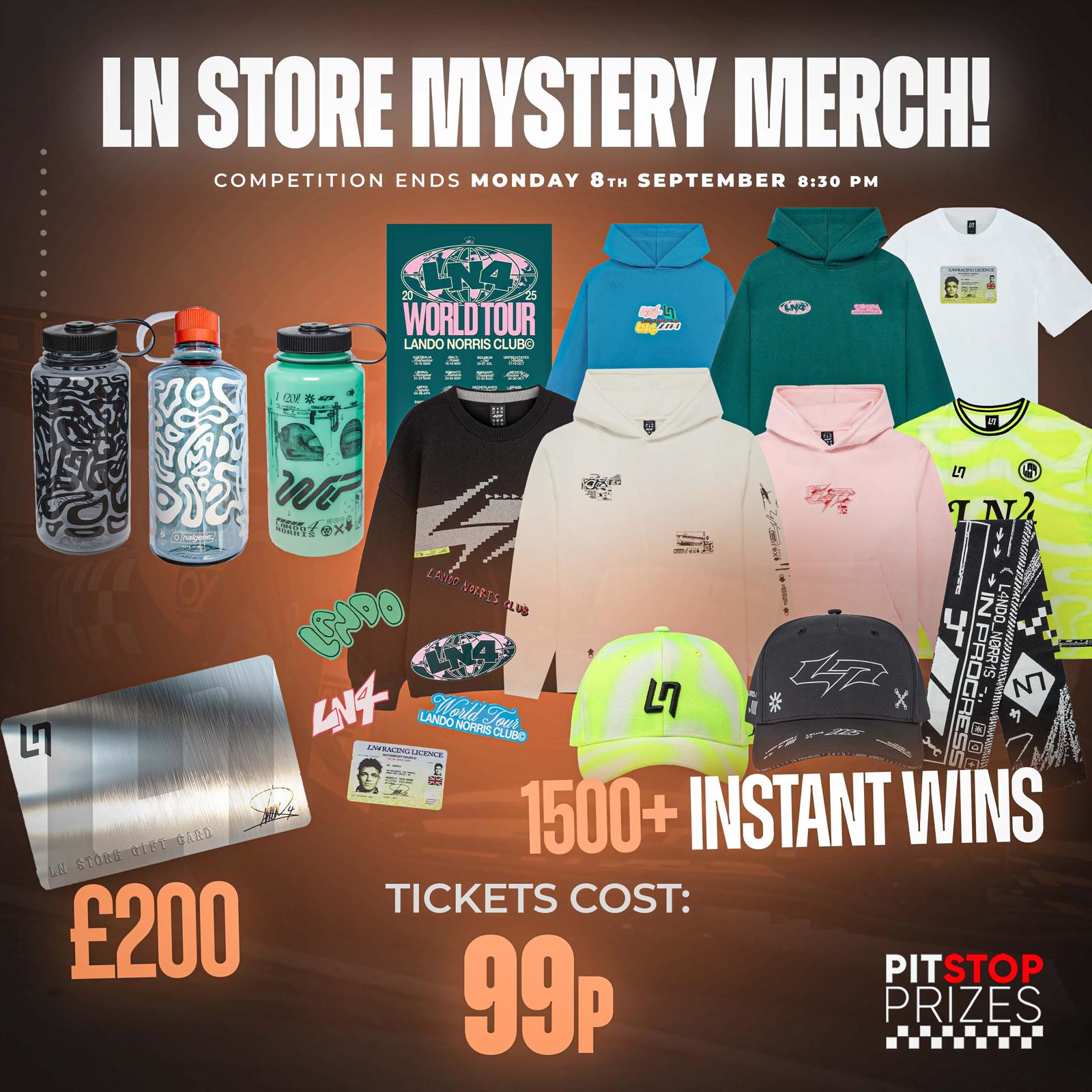 LN4 MERCH & £200 GIFT CARD! 2000+ INSTANT WINS!