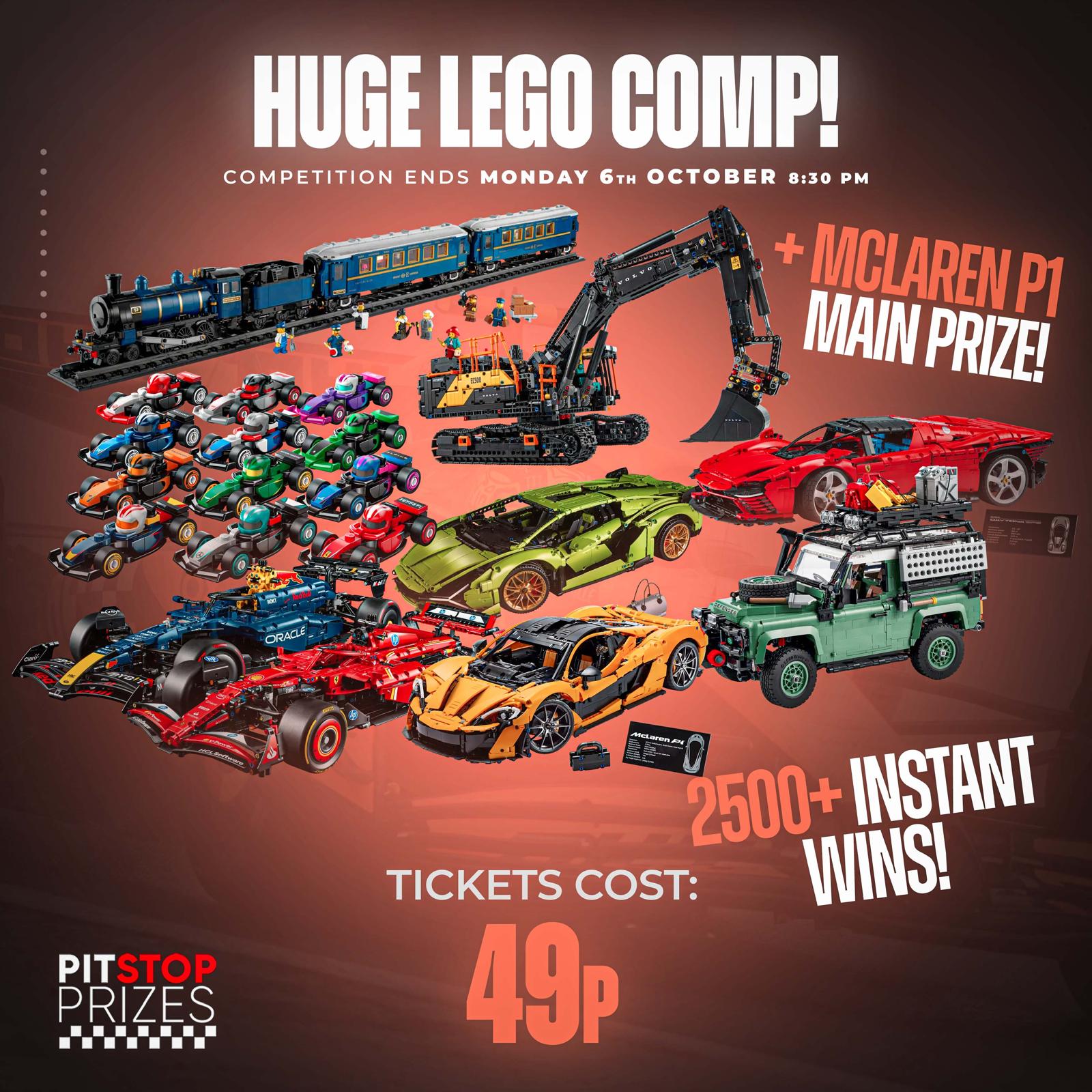49p COMP: HUGE LEGO COMP! 2500+ INSTANT WINS!
