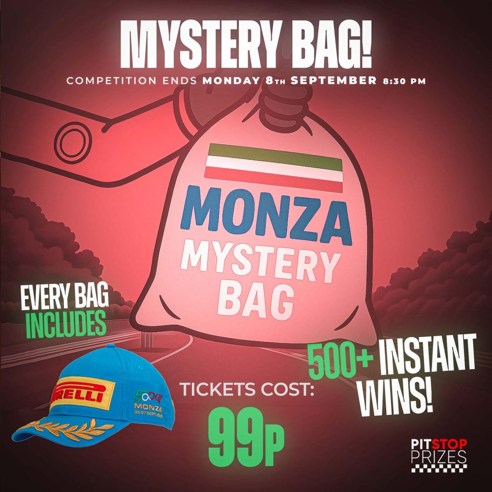 99p COMP: MONZA MYSTERY BAGS! 500+ INSTANT WINS!