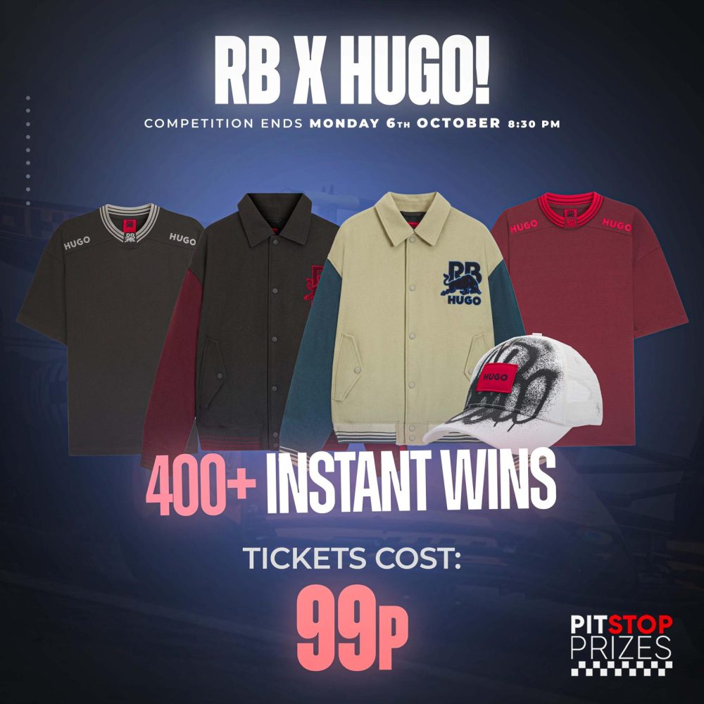 99p COMP: VCARB x HUGO BOSS! 400+ INSTANT WINS!