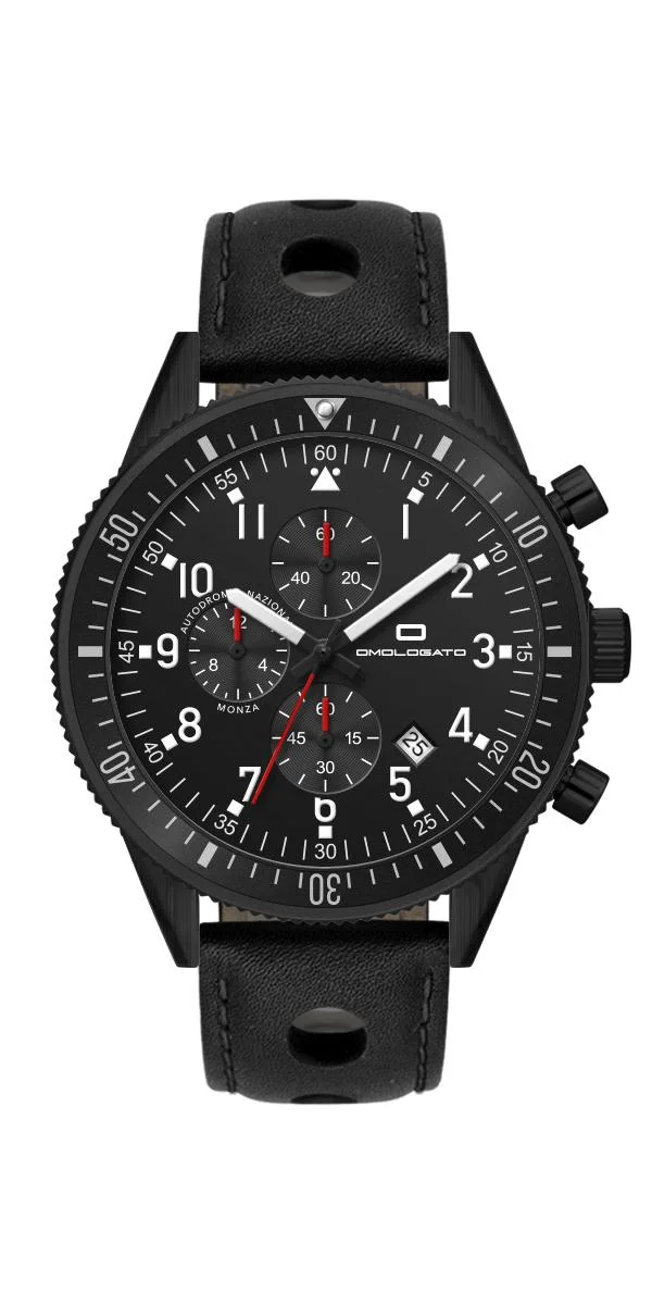 19p COMP: MONZA BLACK CHRONOGRAPH WATCH! - Image 3