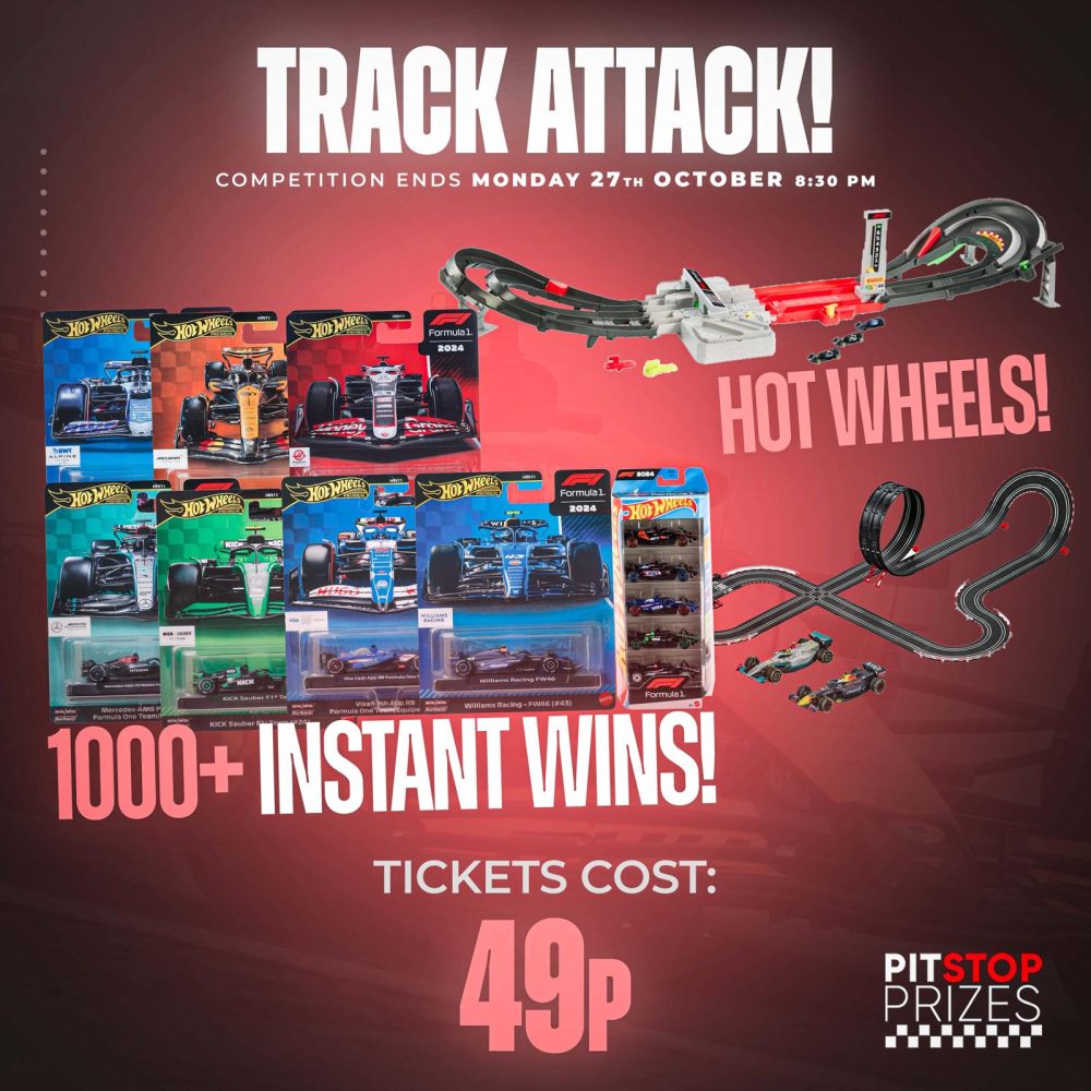 49p COMP: TRACK ATTACK! 1000+ INSTANT WINS!