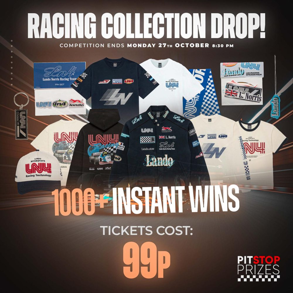 99p: LN RACING COLLECTION DROP! 1000+ INSTANT WINS!