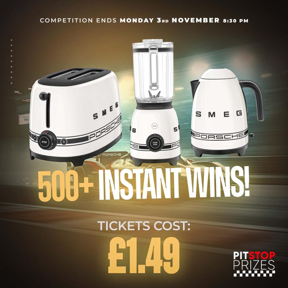 SMEG x PORSCHE! 500+ INSTANT WINS!