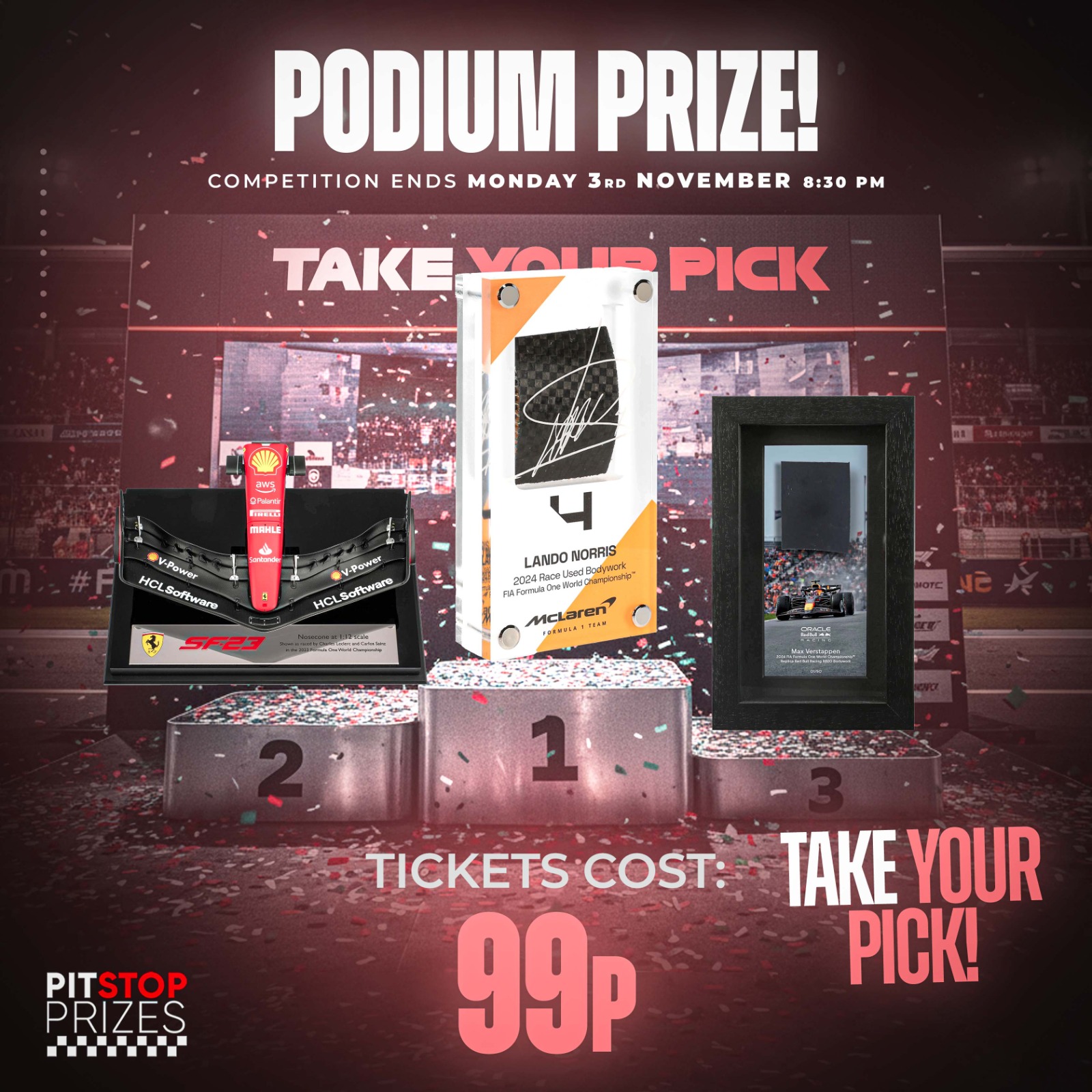 99p: PODIUM PICK LUCKY DIP!