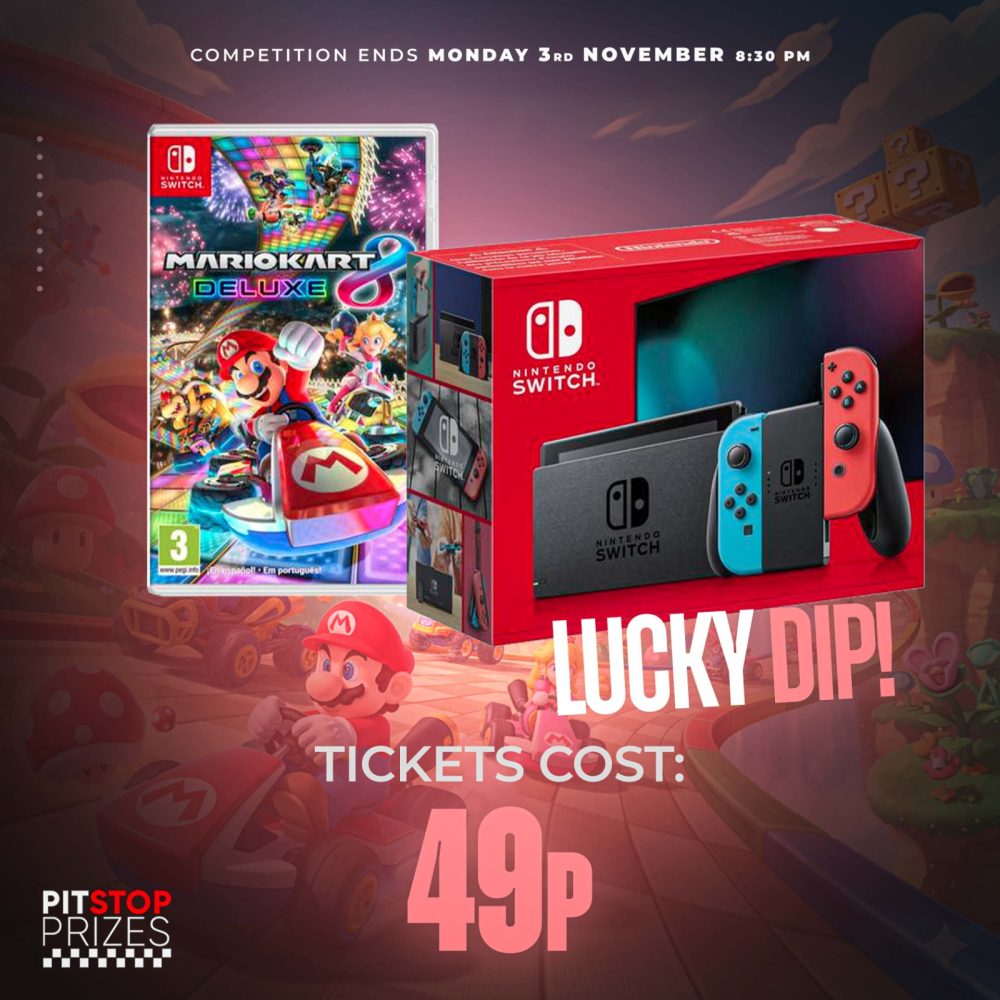 49p: NINTENDO SWITCH + MARIO KART 8 DELUXE