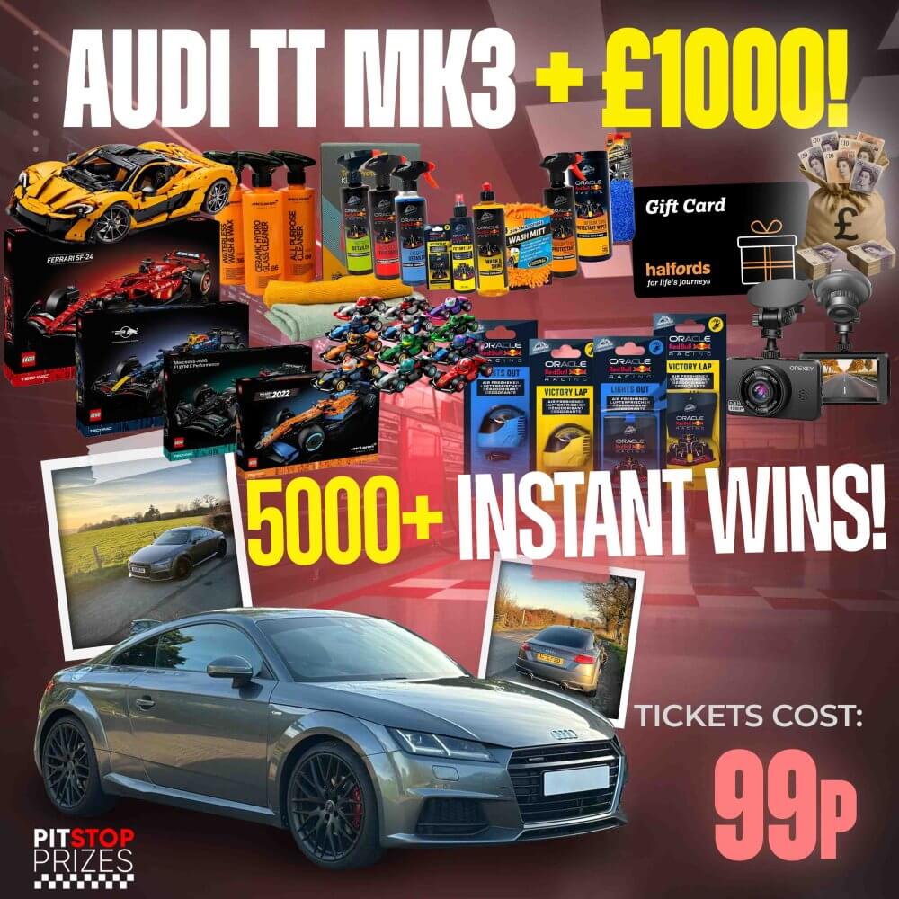 99p: AUDI TT MK3 QUATTRO + £1,000 OR £8000!