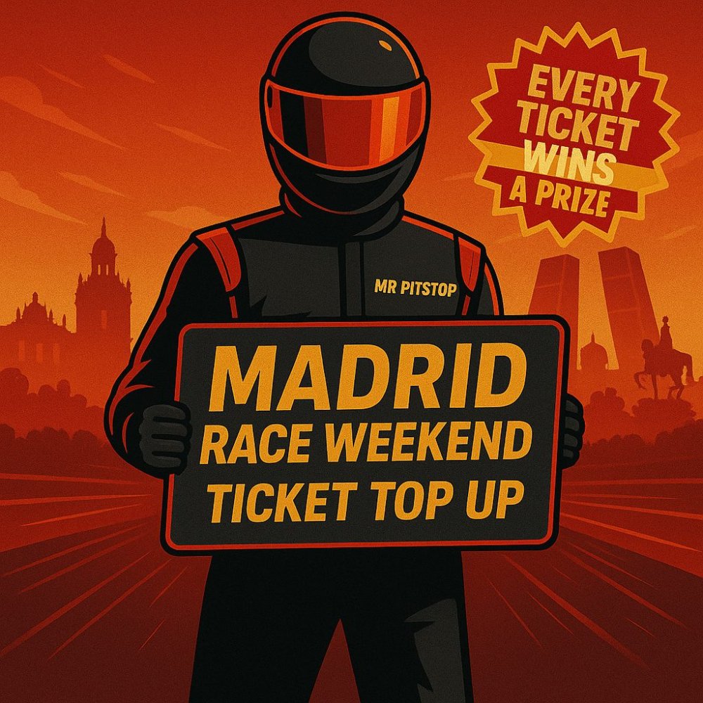 MADRID TICKET TOP UP! EVERY TICKET WINS A PRIZE!