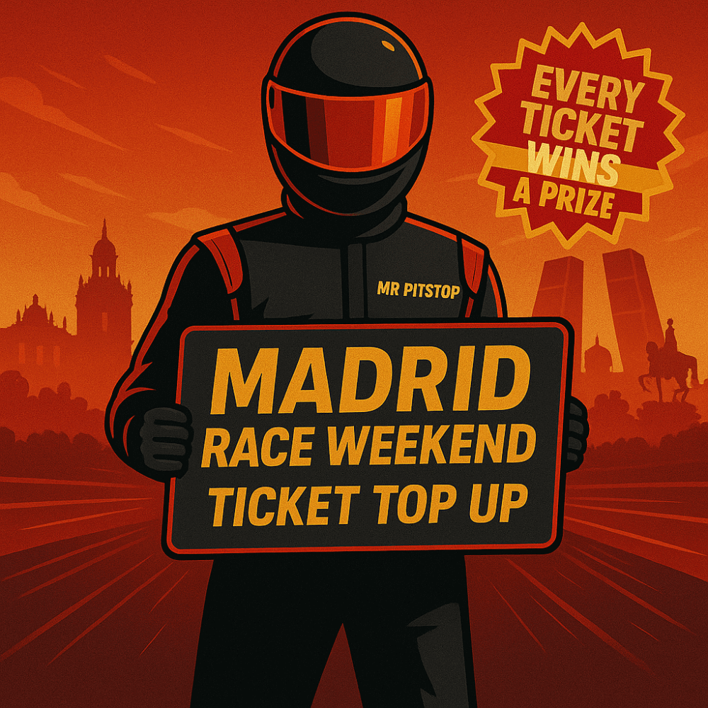 MADRID TICKET TOP UP! EVERY TICKET WINS A PRIZE!